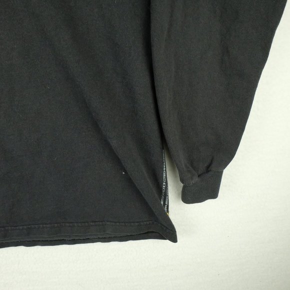 Quiksilver Mens T Shirt Large Vintage Long Sleeve Spell Out Logo Skateboarding - Picture 4 of 10